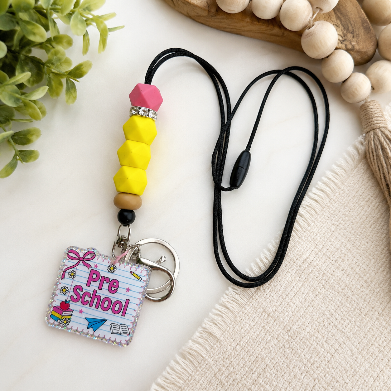 Teacher Pencil Lanyard