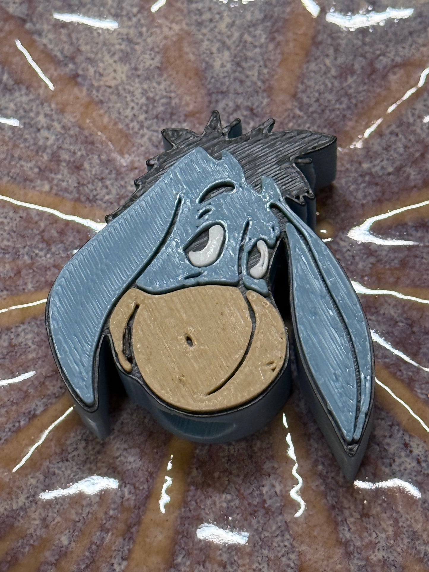 Blue Donkey Straw Charm