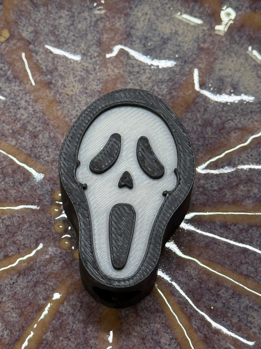 Ghost Face Straw Charm