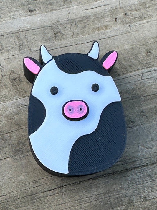Cow Squish Straw Charm
