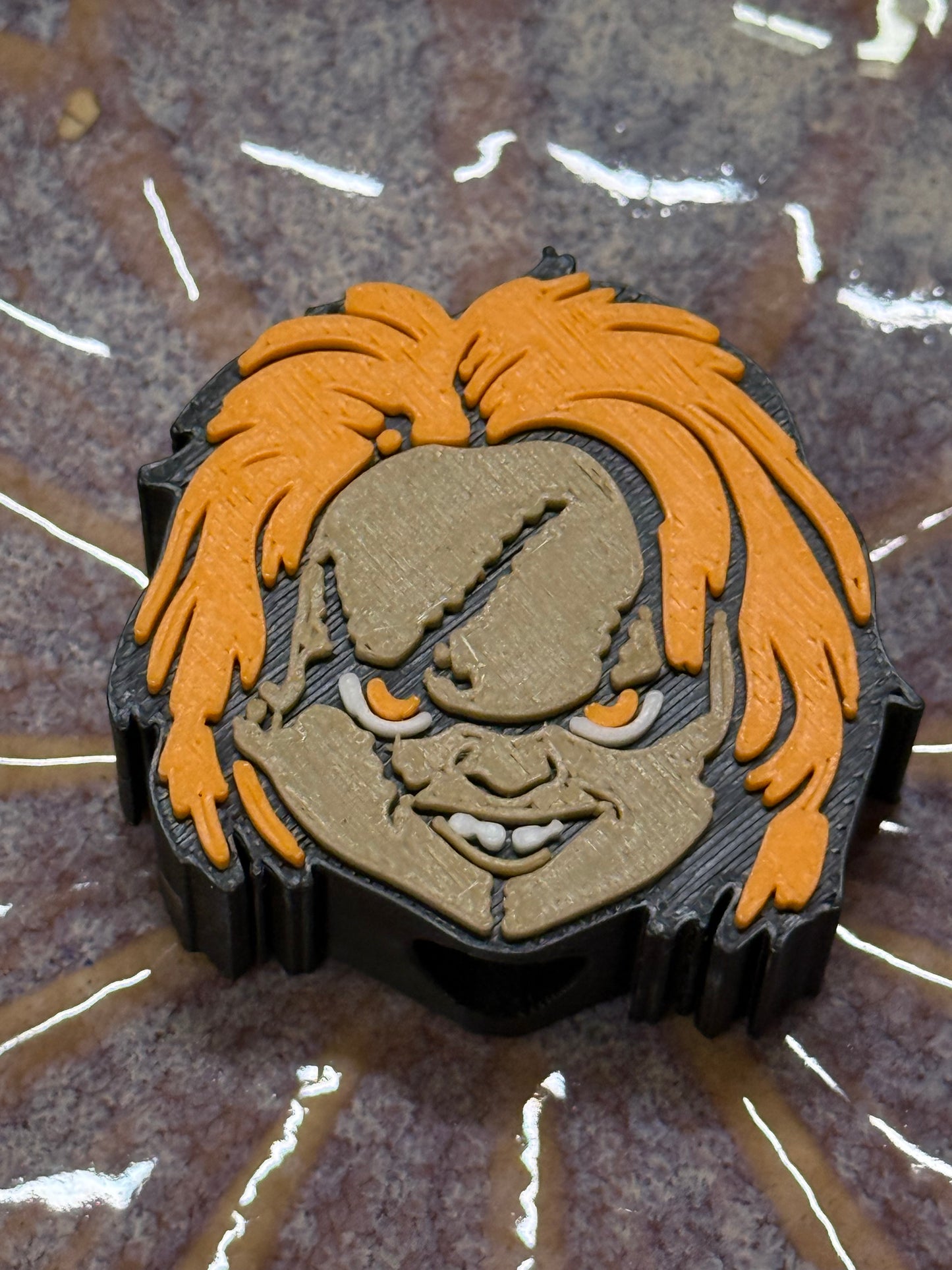 Spooky Doll Straw Charm