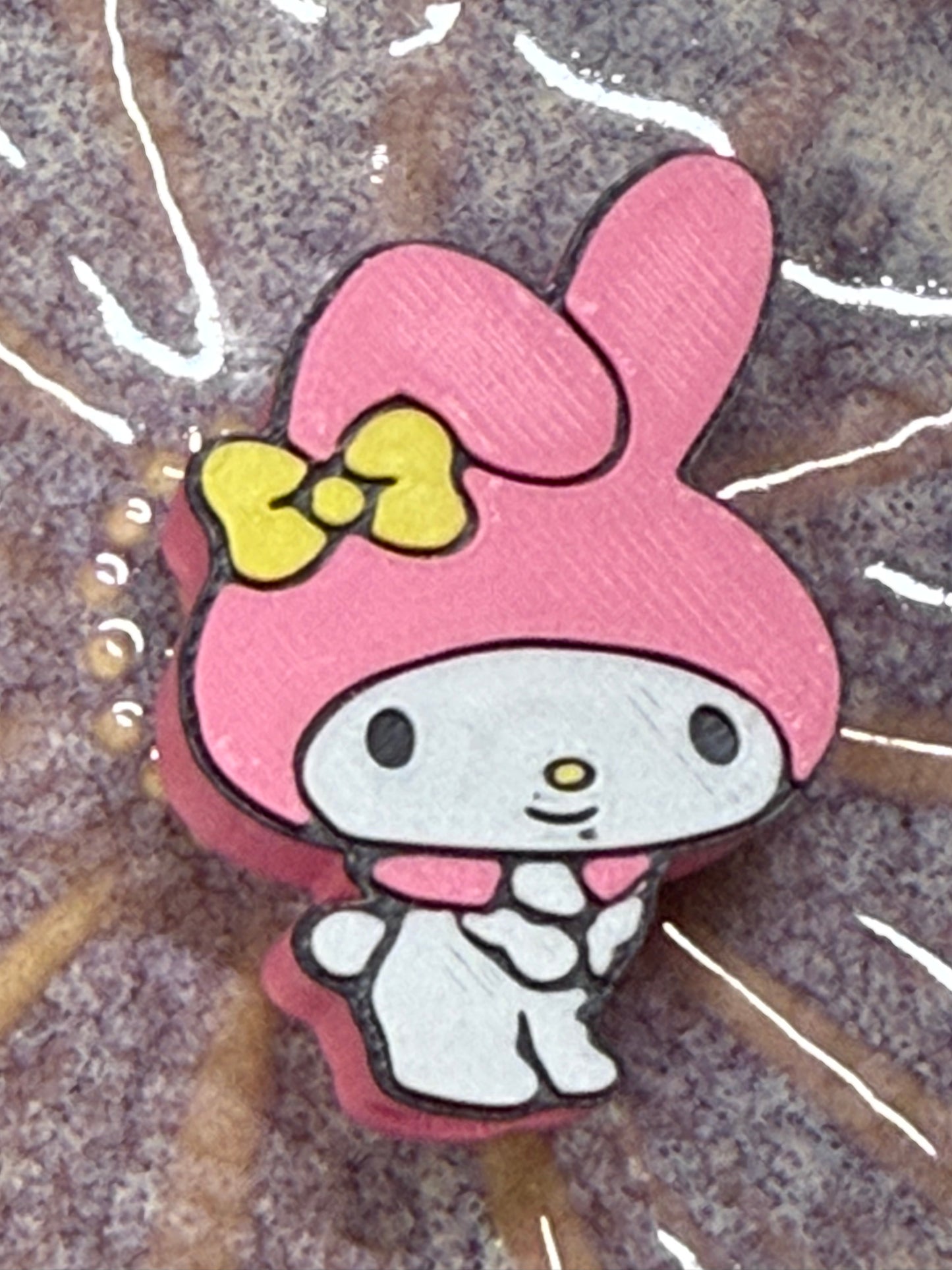 Lil bunny straw Charm