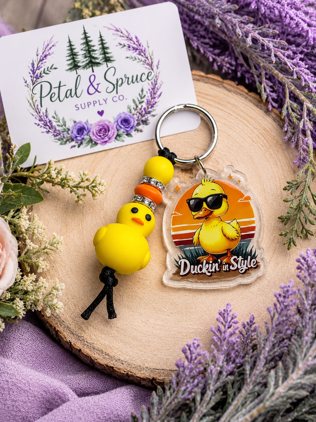 Duckin’ in Style keychain