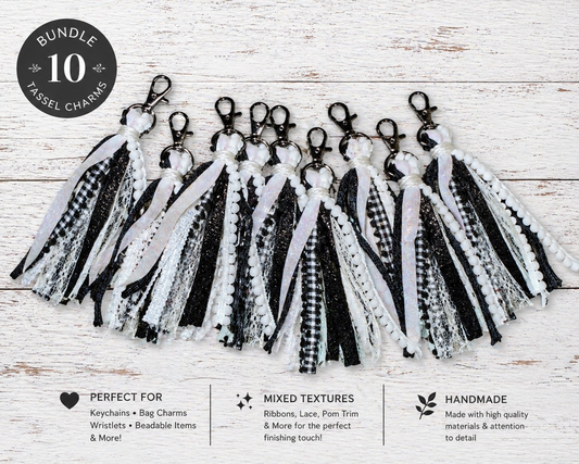 Boho Tassel Charm – Handmade Keychain & Bag Charm Add-On